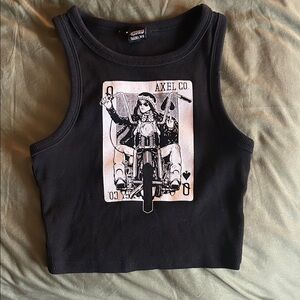 Axel Co Queen of Spades Tank Top